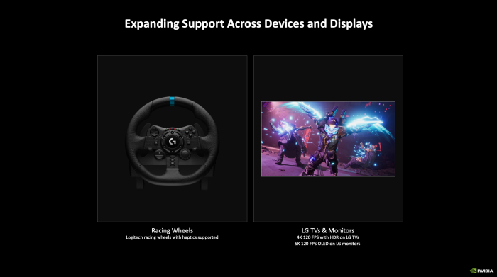 Nvidia erweitert die Unterstützung für Peripheriegeräte und Smart-TVs. (Bild: Nvidia)